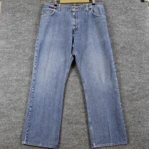 Vintage Tommy Hilfiger Jeans Mens 38 Straight Blue Denim Skater Streetwear Y2K